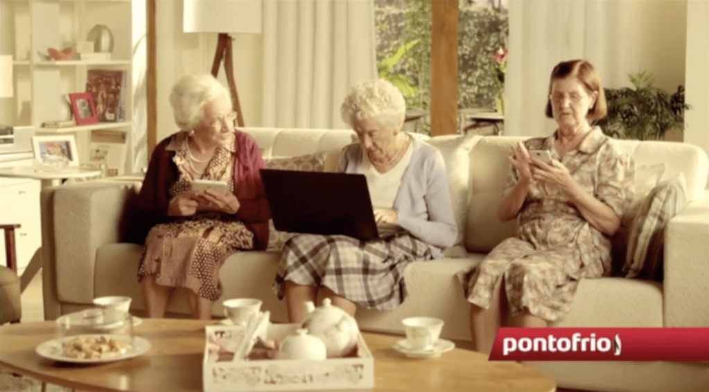 Os primeiros velhinhos digitais da&nbsp;propaganda