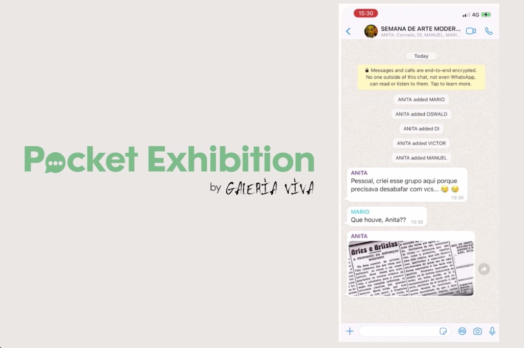 Pocket Exhibition – LEVAMOS A SEMANA DE 22 PARA dentro do&nbsp;whatsapp.